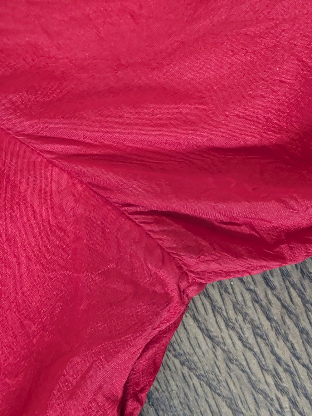Red Button-Front Tunic Top - Picture 9 of 12